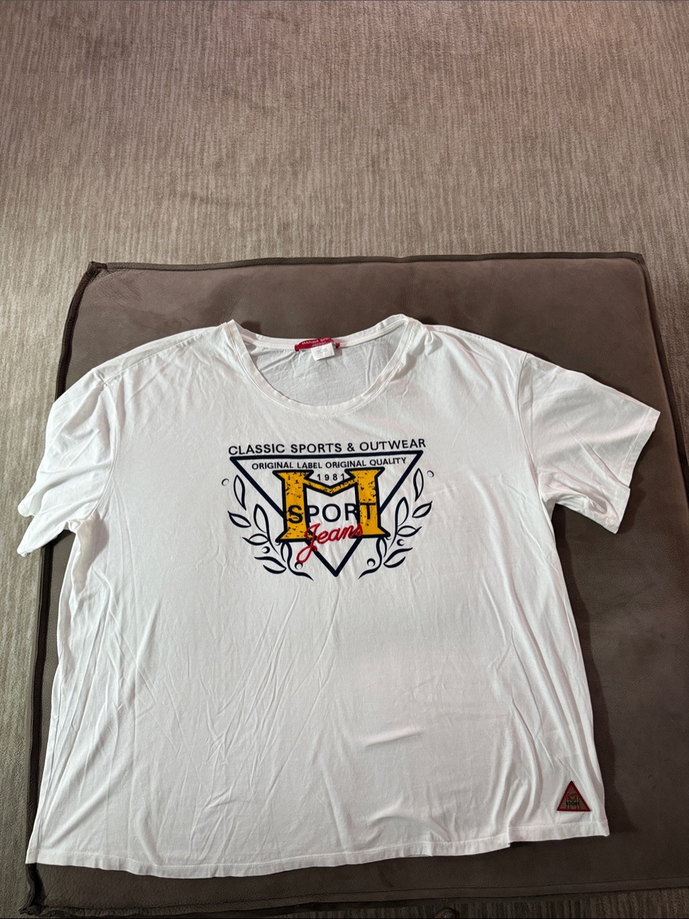 Marina Rinaldi White Short-Sleeve Graphic Tee